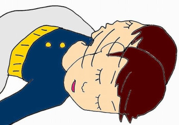 子供首を振る